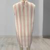 Vestido Casual para Mujer, Minivestido Camiseta sin Mangas de Cuello Redondo, Vestido de Verano a Rayas para Vacaciones con Bolsillos