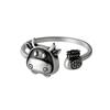 New Personality Zodiac Bull Retro 925 Sterling Silver Jewelry Sweet Calf Luck Bag Thai Silver Animal Opening Rings TYB432