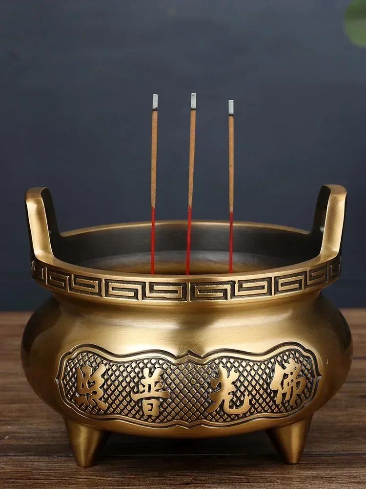 Alloy Censer Temple Offerings To Buddha Buddhist Temple Supplies Attract Wealth Ensuring Safety Pray for Auspiciousness Decor