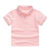 Boys Girls Plain Short Sleeve Polo T Shirt Summer Fashion Collar Top Elementary School Uniform Comfortable Cotton