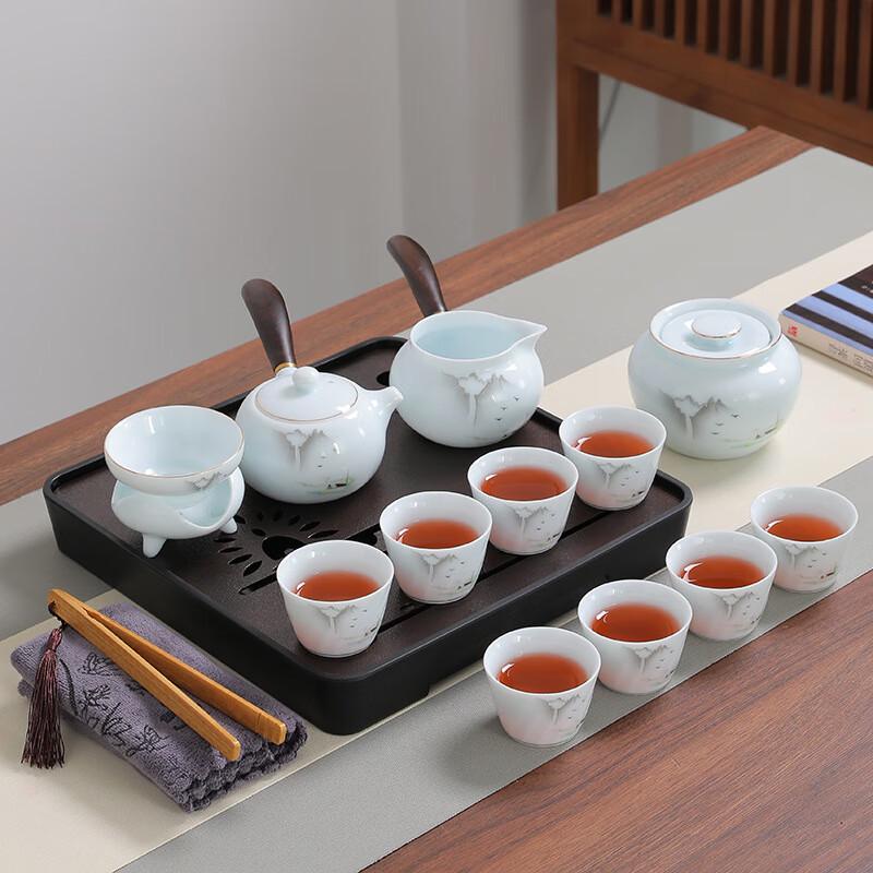 Chaxun Portable Mutton Fat Jade White Ceramic Tea Set
