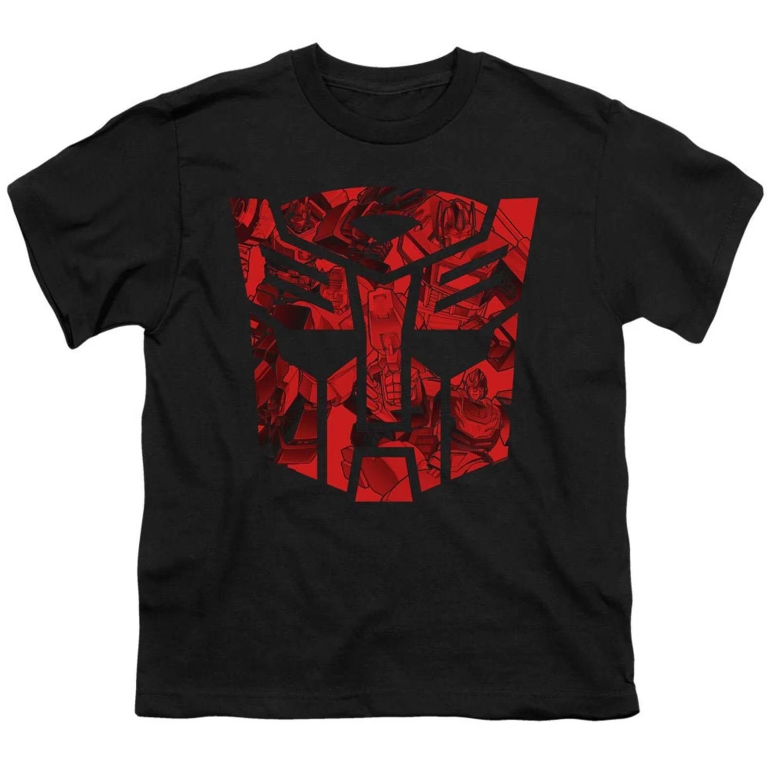 

2026 new Summer Hasbro Licensed Transformers Optimus Prime Cotton Print Tshirt Bumblebee G1 Autobots Decepticons Optimus Prime S