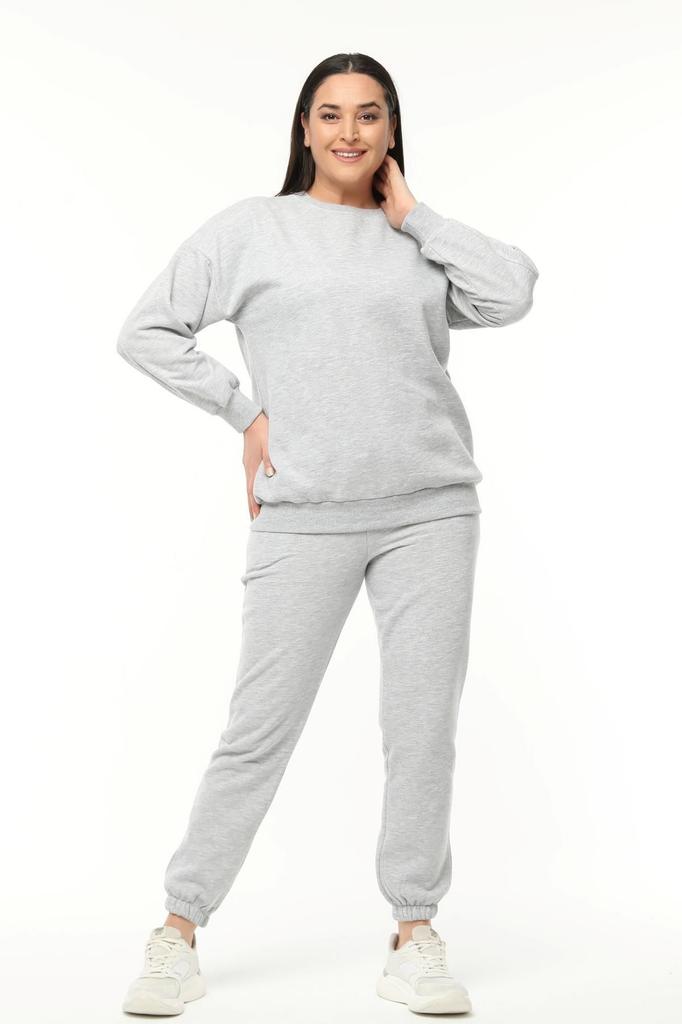 Damen Stil Übergröße Sweatshirt Plus Size Basic Bezauberndes Grün Sweatshirt