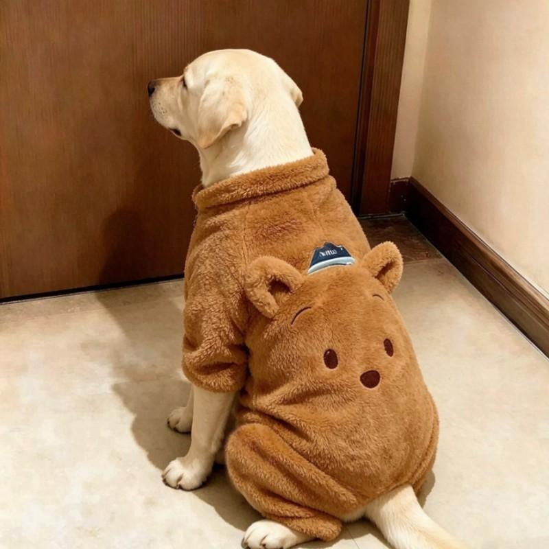 Pet Dog Winter Coat Large Breeds - Soft Warm 4-Legged Sweater Golden Retriever Samoyed Lab
