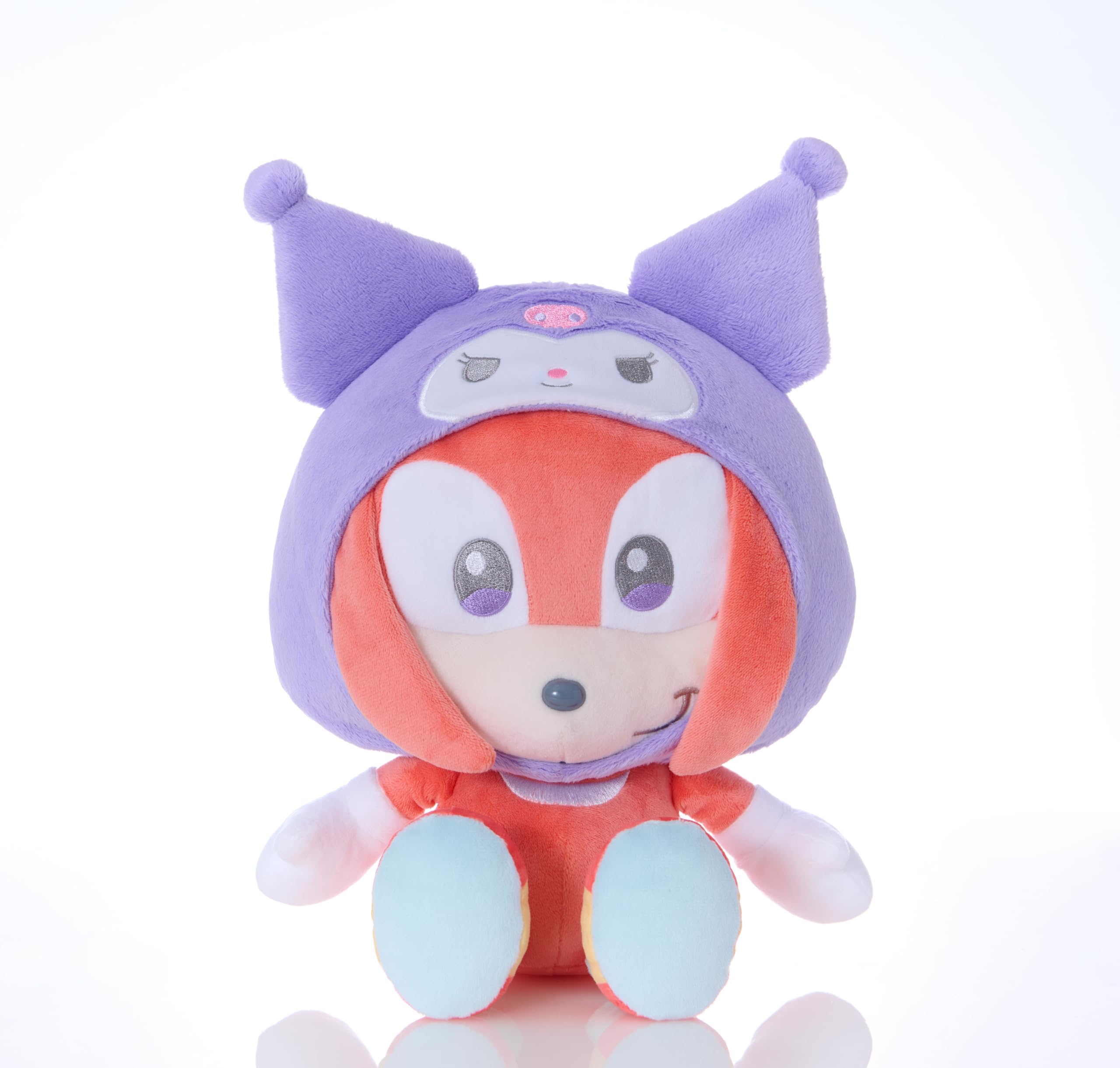 

SEGA FAVE SONIC & FRIENDS Sanrio characters plush toy M Knuckles x Kuromi