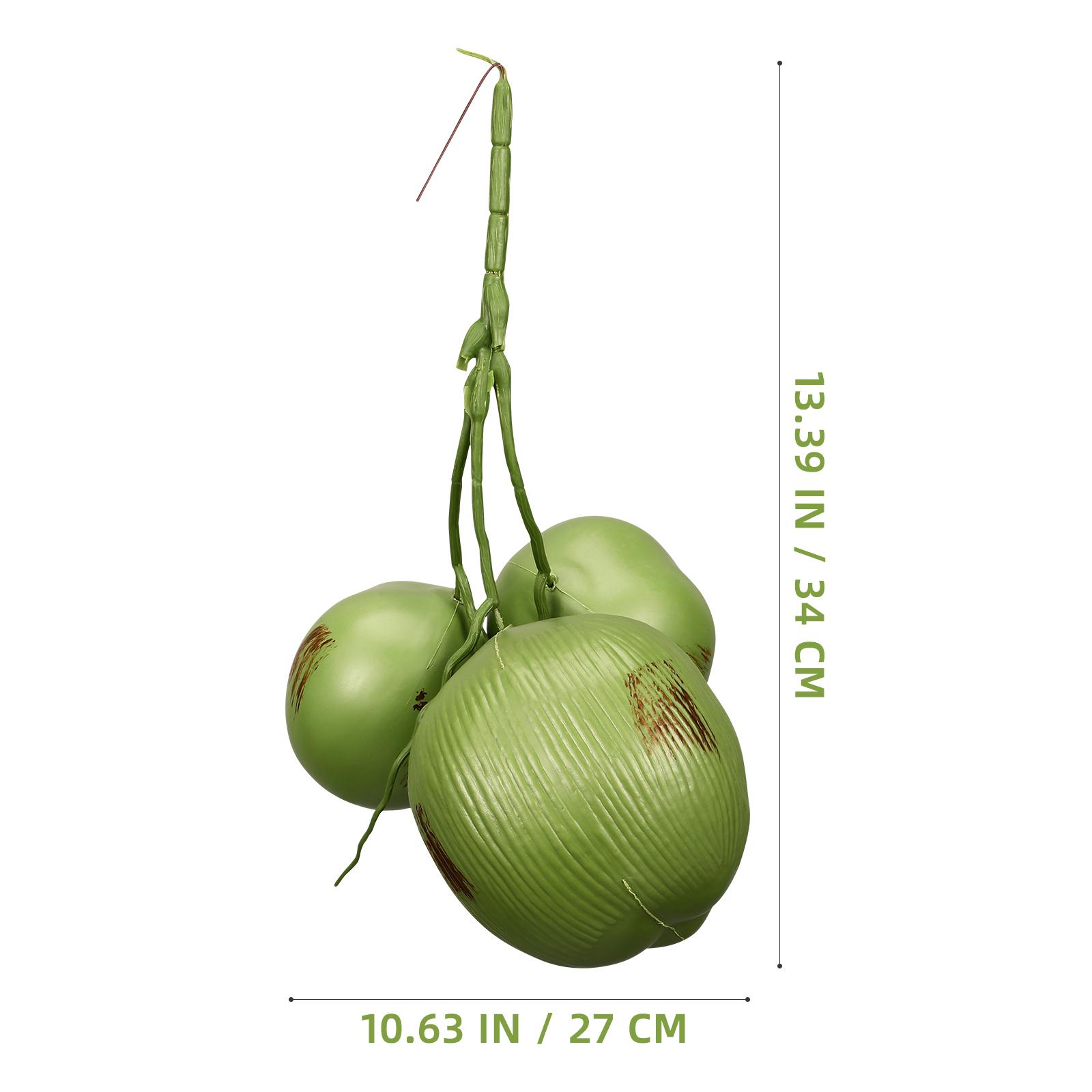 

Artificial Coconuts Tropical Party Decorations Simulated Coconut Fake Fruit Props For Restaurant Photo Prop Plastic Fruit 34x27x27 cm