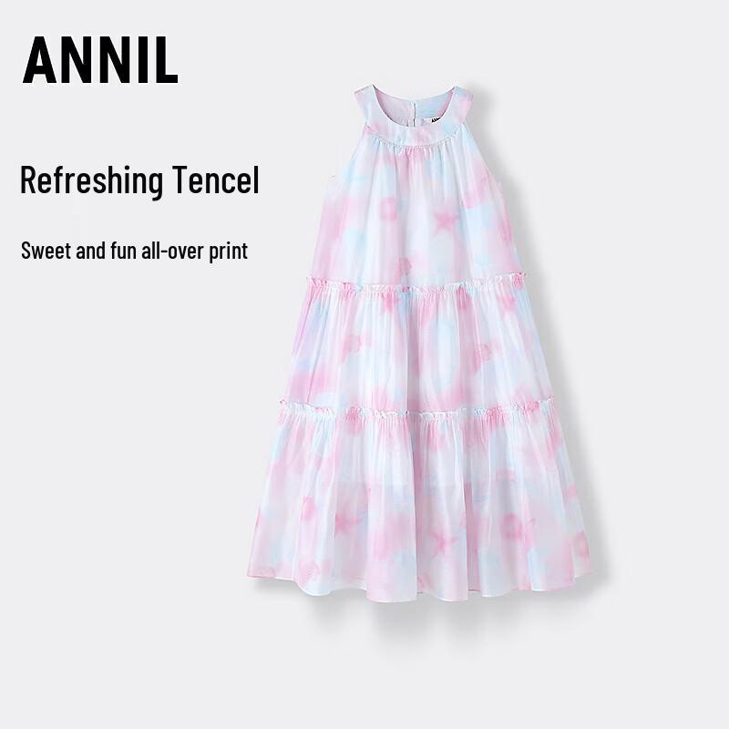 

Annil Girls 2026 Summer Sleeveless Princess Dress 130