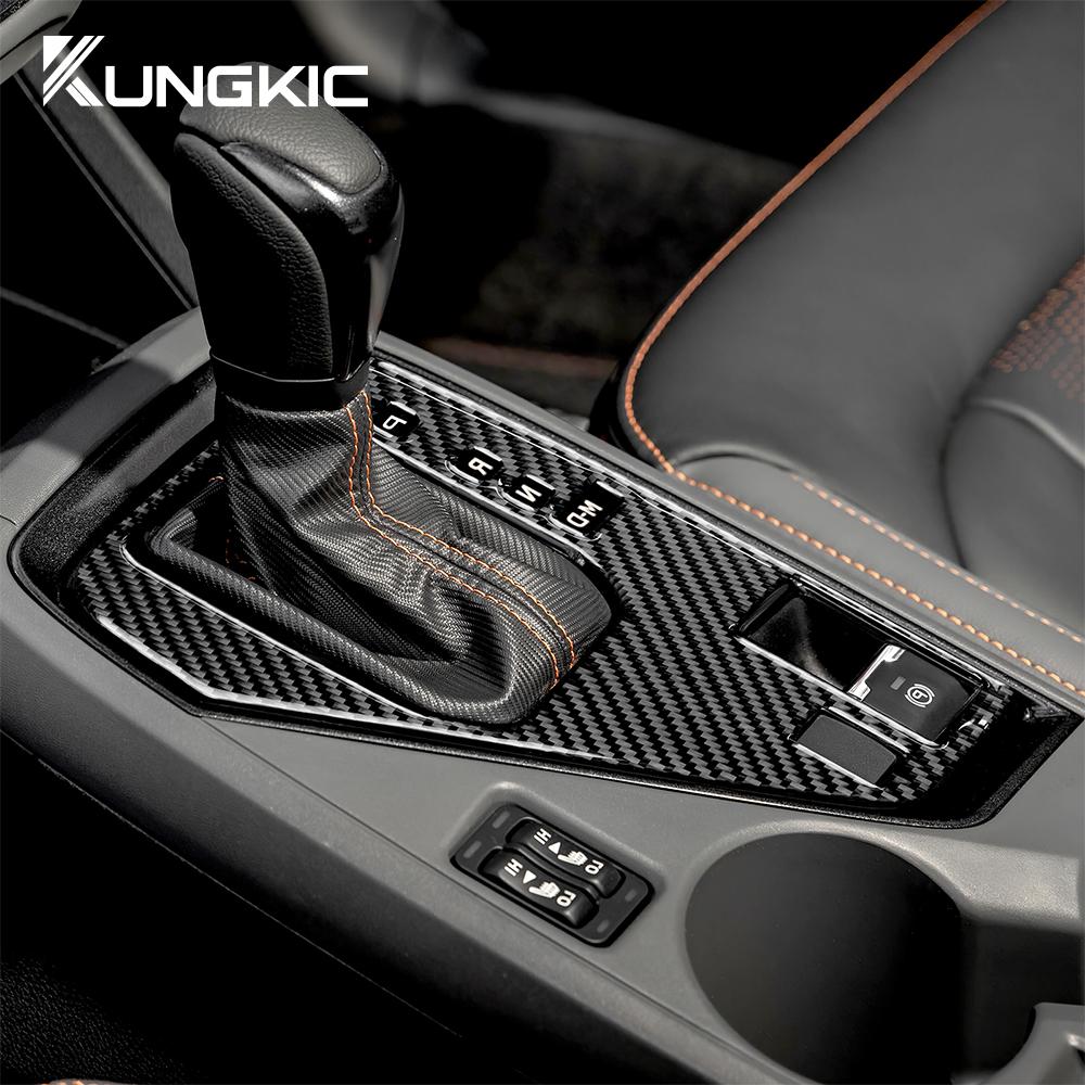 Real Soft Carbon Fiber RHD LHD Sticker For Subaru Crosstrek 2025 For Impreza 2025 Car Gear Shift Panel Interior Trim Accessories