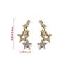 Shiny Star Stud Earrings for Women Elegant Zircon Rhinestone Mini Star Earrring Girls Party Birthday Fashion Zircon Gifts
