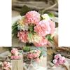 10 Heads Artificial Silk Hydrangea Fake Flowers Bouquet For Elegant Home Decor