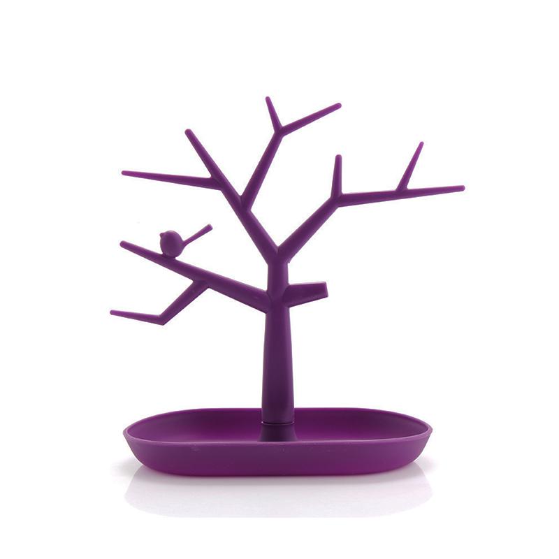 

Домашний магазин Мода Птица Дерево Форма Ювелирные Изделия Стойка Ожерелье Браслет Кольца Показать Полку фиолетовый