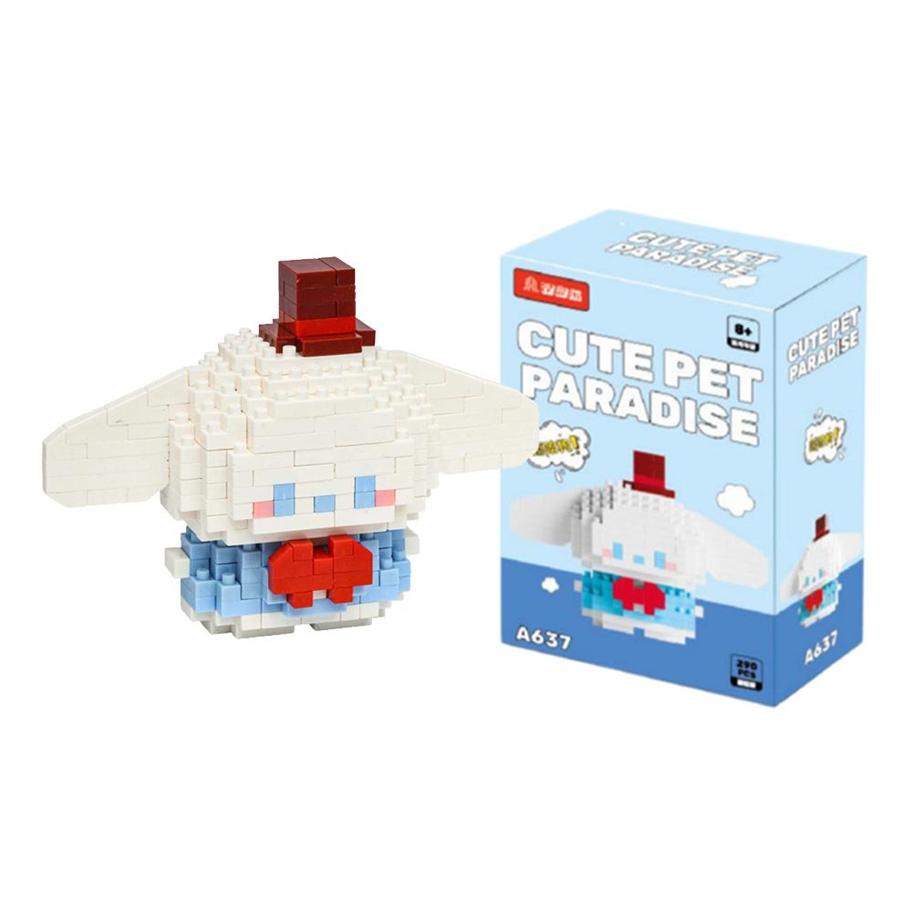 99 style Hello Kitty Building Blocks Cartoon Figures Kuromi Bricks My Melody Children's Assembly Toys Cinnamoroll Gift