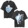 Sabrina Carpenter Graphic T-shirt Merch Vintage Washed T-shirt Men Women Clothing Cotton Oversized Short Sleeve T Shirt