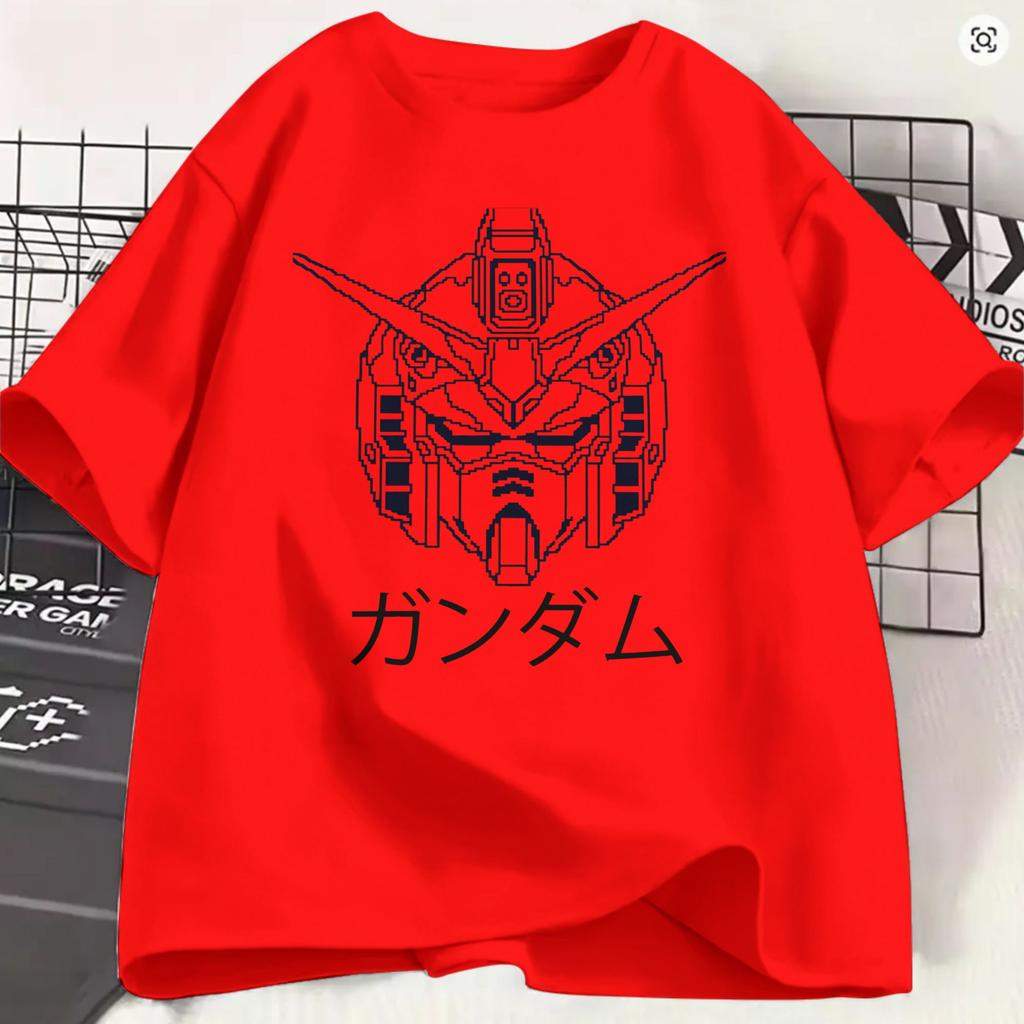 Unisexs Gundam T Shirts 100 Cotton Clothing Fashion Short Sleeve Round Neck Tees Plus Size Tshirt