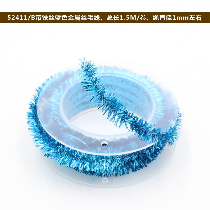 Christmas Decoration Metal Wire Color Strips DIY with Iron Wire Metal Wire Yarn Festival Supplies