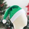 1pc Red And Green Sequins Christmas Hat For Adults Xmas,a105