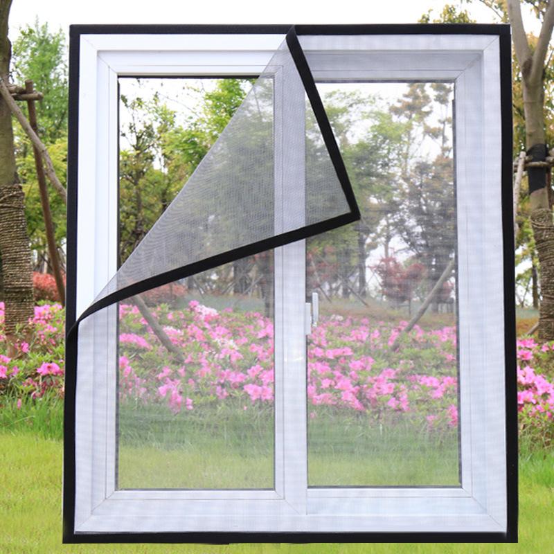 Inset Window Screen Mesh, Air Tulle Adjustable Summer Invisible Anti-Mosquito Net Fiberglass Removable Washable Customize Screen