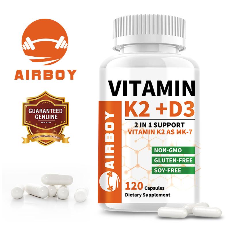 Vitamins D3 and K2 Help Promote Calcium Absorption and Boost Immunity.