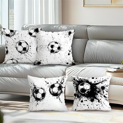 Football Soccer Cushions Pillowcase Printed Polyester 45X45Cm Throw Pillow Cover Decorative Sofa Cushion Pillowslip Home Decor