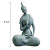 Meditating Buddha Statue Sculpture Natural Stone  Room Ornament Suitable for Office Wine Cooler Decor