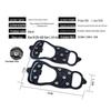 8-Tooth Outdoor Crampons for Mountaineering, Fishing, and Snow-Ice Treks - Non-Slip Silicone Steel Nails for Ultimate Traction