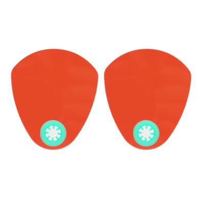 2pcs Dental Light Curing Plate Dental Light Shading Board Dental Instrument Accessory Red
