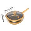 Frying Pan Titanium Alloy Non Stick Frying Pan Deep Skillet Pots with Lid Kitchen Accessories for Home Cooking Eggs Pancake