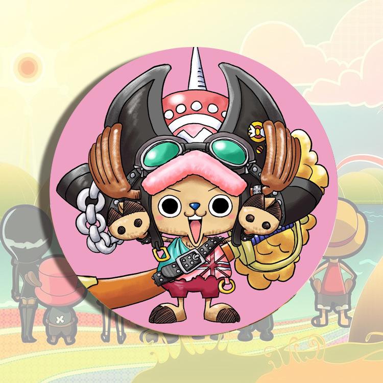 Badge Anime Japanese Cartoon Pin Metal Enamel Brooch Cosplay Accessories Luffy Zoro Nami Chopper Sanji Collection