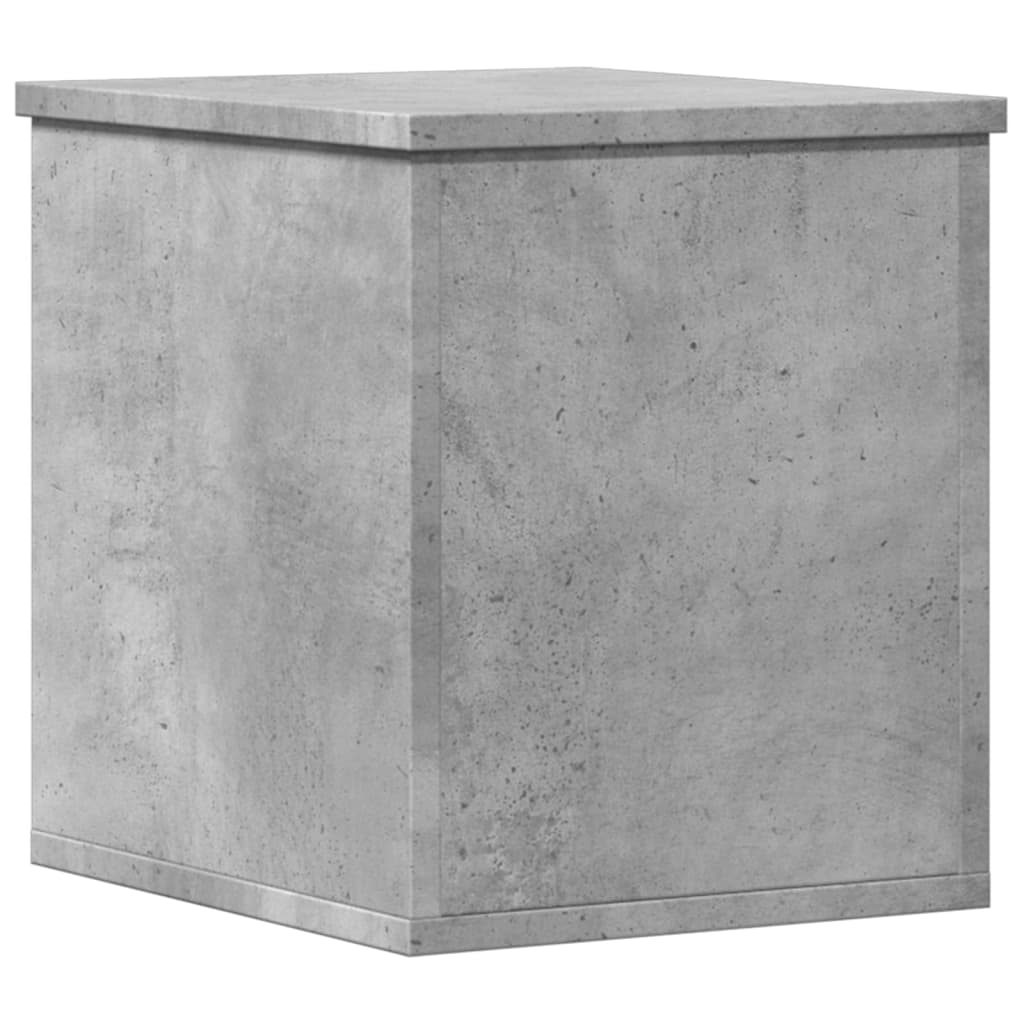 Vidaxl Skrzynia, Szarość Betonu, 30X35X35 Cm, Materiał Drewnopochodny