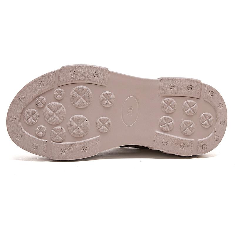 Fashion GKTINOO 2025 Autumn New Genuine Leather Comfortable Thick Soled Shoes Wedges Heel Pumps Soft Soled Women's Flat Platform Shoes