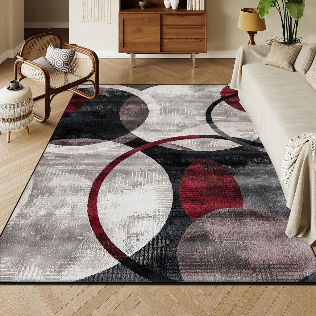 Modern Golden Geometry Carpet for Living Room Light Luxury Rug for Bedroom Decor Large Area Lounge Sofa Side Floor Mats alfombra