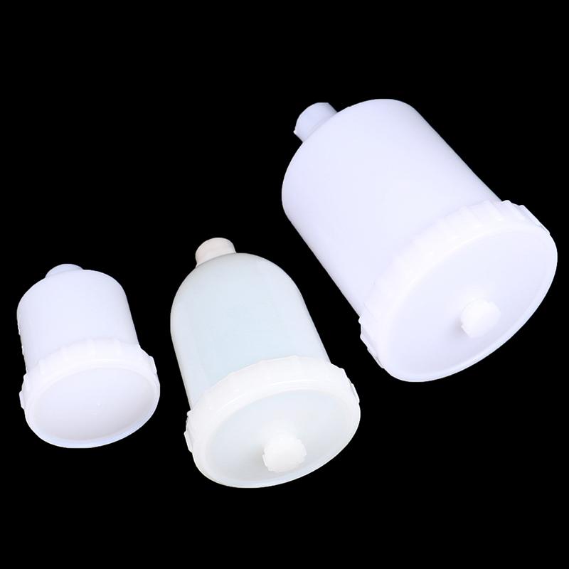 125/250/600ml Plastic Spray Paint Cup Sprayer Cup Air Gravity Feed Paint Spray Pot Thread Connector For Spray Gun Parts