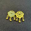 Gilded Ping An Lock Fortune Bell & Ruyi Pendant for Bracelet/Necklace