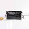 Alligator Print Small Square Bag Women's South Korea Coin Bag Hand Shoulder Crossbody Bag Patent Leather Key Mobile Coin Purse
