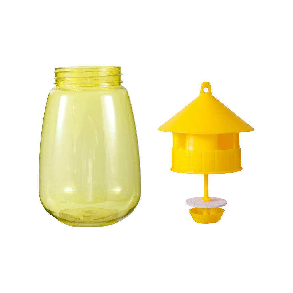 Fruit Fly Trap Yellow Plastic Drosophila Trap Anti Flies Housefly Catcher Garden Orchard Reusable Insect Trap Pest Control Tool