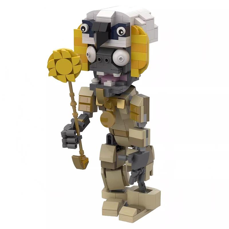 Bricklink MOC Ideen PVZ Spiel Pflanzen und Zombies Kampf Actionfiguren Sets Erbsenschützen Bausteine Kinderspielzeug Halloween Geschenk