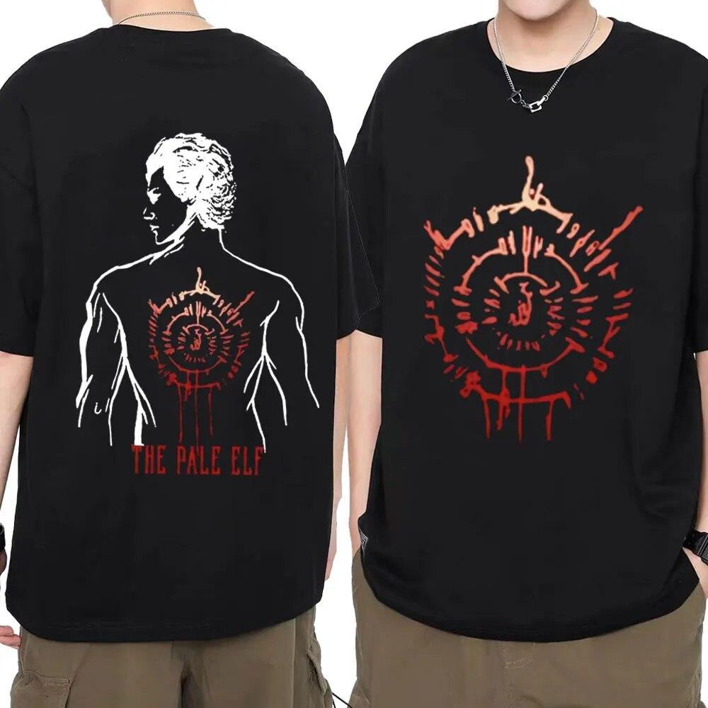 

2023 Горячие футболки с рисунком Astarion Baldur s Gate 3, женские повседневные свободные футболки унисекс с короткими рукавами, винтажные эстетические футболки, уличная одежда