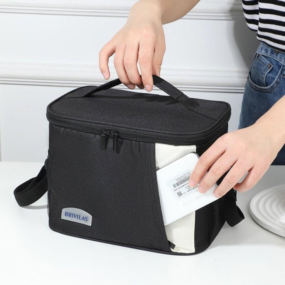 Creative Large Capacity Insulated Lunch Bag Reusable Food Drink Storage Women's Casual Handbag Waterproof Camping Picnic Bag