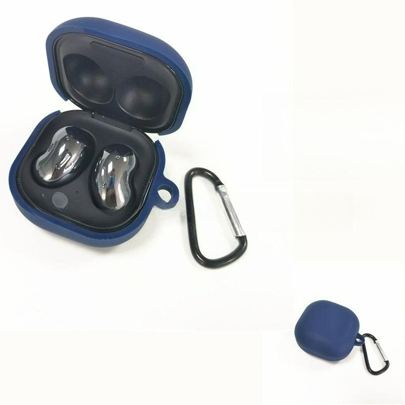

Защитный чехол для Bluetooth-наушников, силиконовый чехол, защитная крышка, сумка для наушников для New Samsung Galaxy Buds FE/buds2/pro/live полуночно-синий