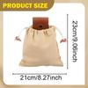 Canvas Drawstring Bag for Fruit Picking, Versatile, Attaches to A Belt, Ideal Picking