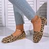 New Sexy Outerwear Leopard Print Flat Pointed Toe Casual Comfortable Walking Shoes Loafers Flats Casual Women Shoes