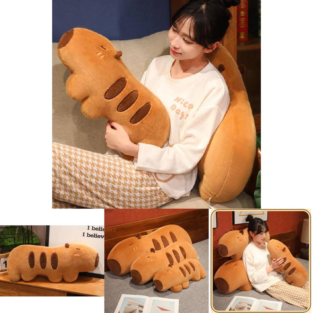 Adorable Capybara Plush Pillow For Cozy Bedroom Cuddling Soft Animal Toy Gift