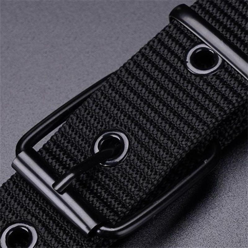 110/120/130cm Outdoor Sports Belt Canvas Men's Belt Pin Buckle Leather Belt Women's Trendy Belt With Jeans Belt For Men Women