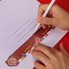 Cute Christmas Cartoon Magnetic Ruler - Soft Stationery Gift for Elementary Students