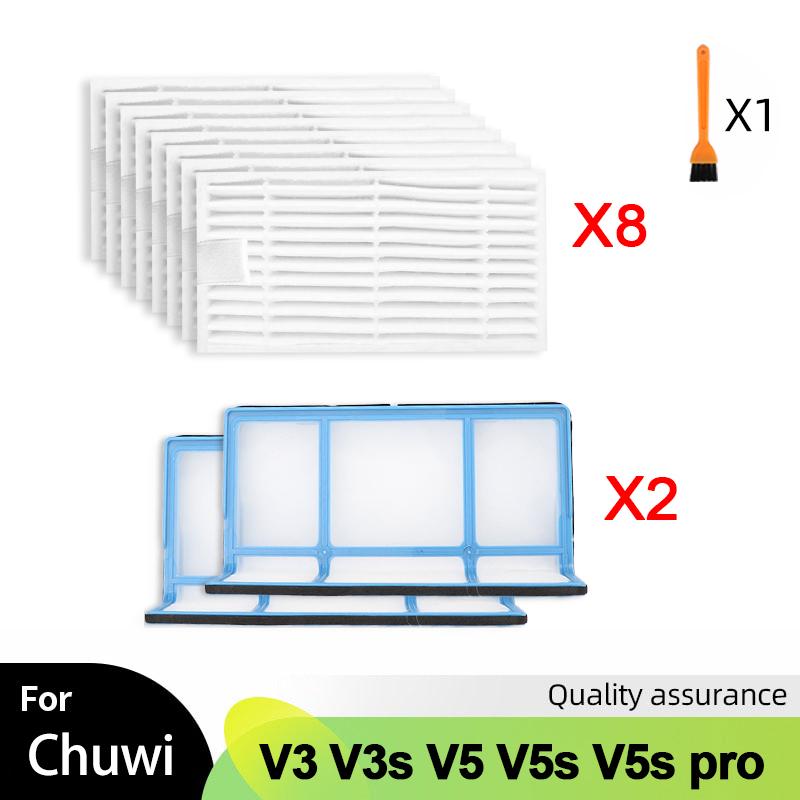 Für iLife Chuwi V3 V3s V5 V5s V5s pro V50 V55 x5 Roboter Staubsauger Teile Seitenbürste HEPA Filter Mopptuch Zubehör