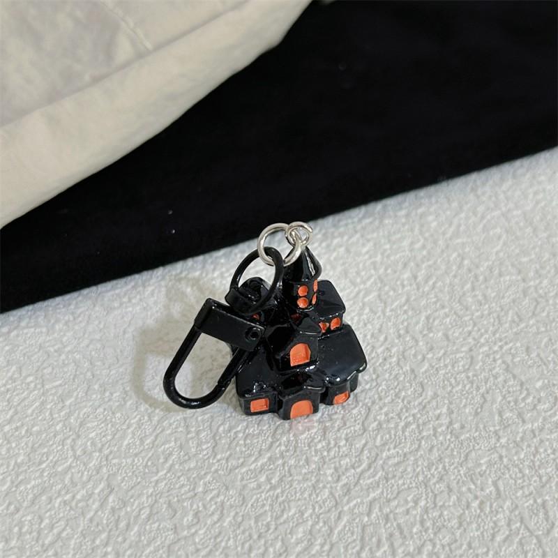 

Halloween Luminous Ghost Keychain Halloween Decoration Party Accessories Mini Resin Ghost Pumpkin Keyring Backpack Pendant Gift