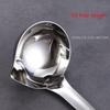652F Long Handle Oil Soup Separate Spoon Home Strainer Cooking Colander Kitchen Stainless Steel Ladles Dinner Tableware