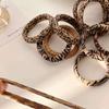 5PCS Fashion Leopard Hair Bands Stretch Fabric Hairband Hair Elastics Lightweight Hair Ties For Multiple Hairstyles