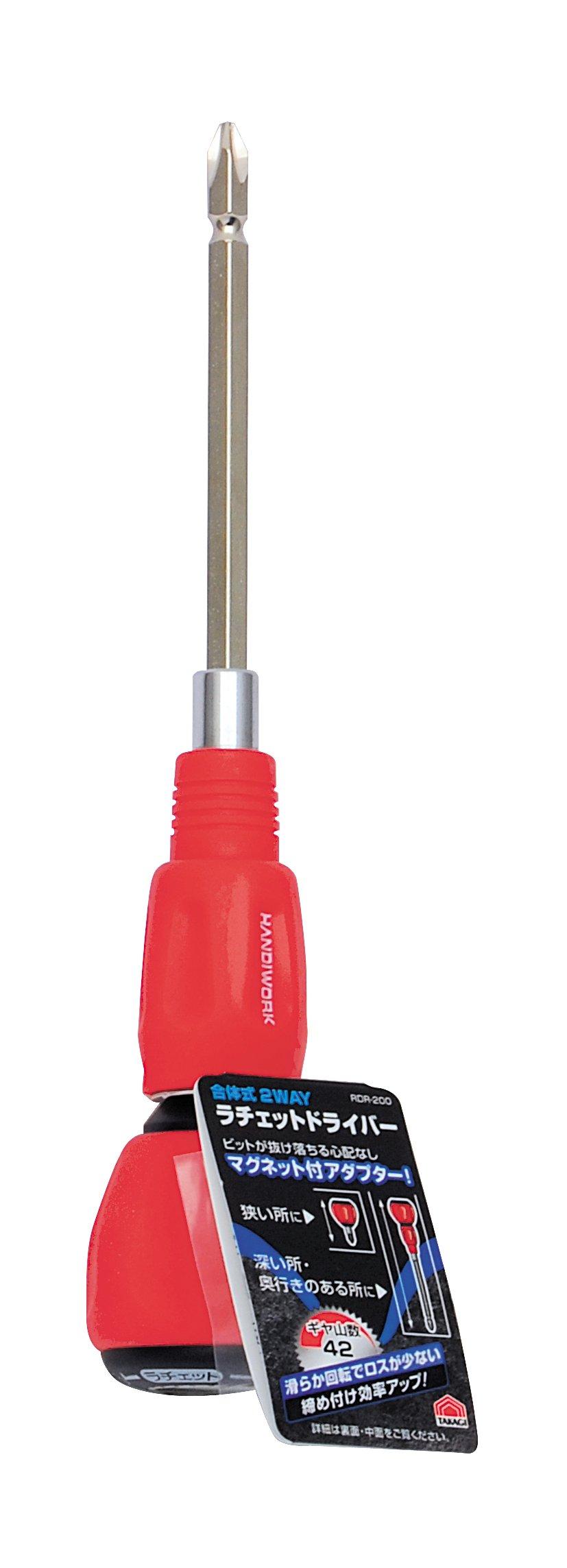 

Takagi HANDIWORK Комбинированная 2-сторонняя трещоточная отвертка RDR-200