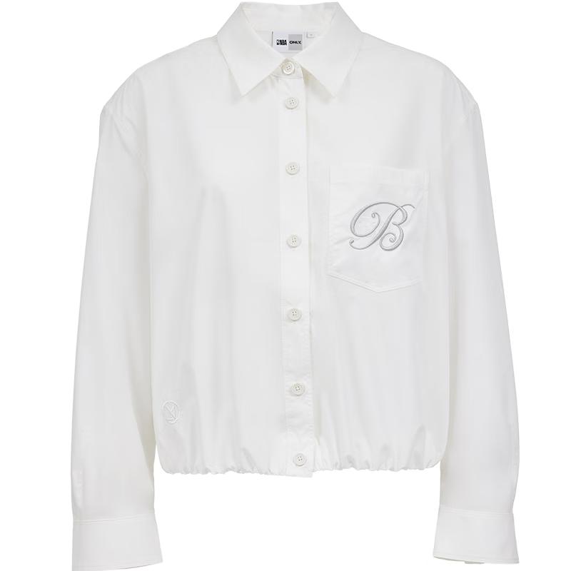 ONLY 2025 NBA Collaboration Flared Hem Long Sleeve Shirt XS